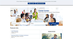 Desktop Screenshot of jobs.gamejobs.com